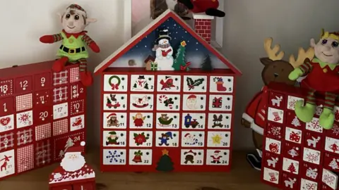 Cathryn Scott wooden Advent calendars