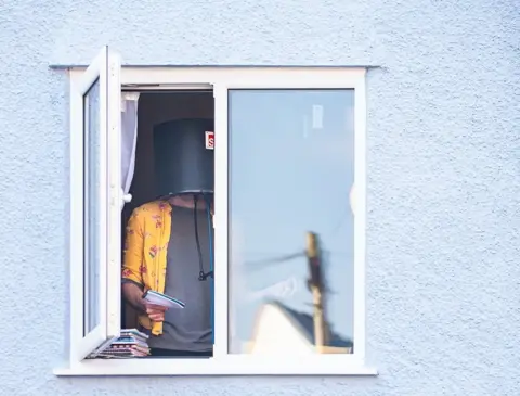 Nicky Ebbage Musician Nick in his house in Bristol