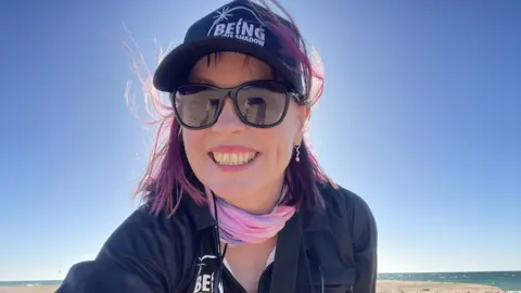 Kate Russo Photo of Australian psychologist Kate Russo on an eclipse expedition