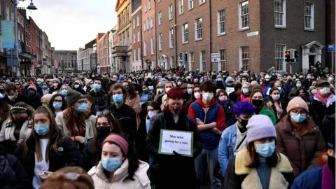 REUTERS/Clodagh Kilcoyne The streets around Government Buildings in Dublin were thronged during the vigil