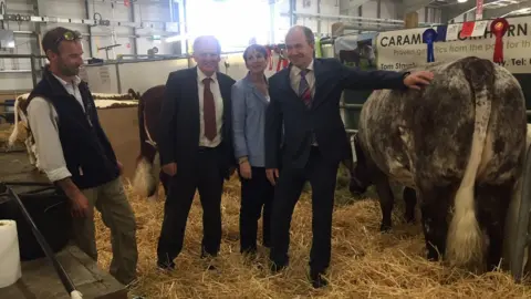 Chief Vet Robert Huey. Food Standards Agency Director Maria Jennings and Chief Medical Officer Michael McBride launch the new five year plan to tackle AMR