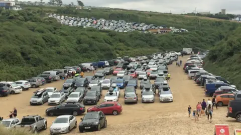 Crantock beach car park