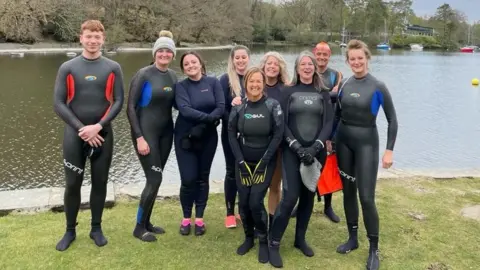 Family photograph Swimmers fundraising for Duchenne muscular dystrophy