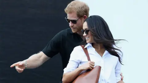 Getty Images Prince Harry and Meghan Markle at the Invictus Games