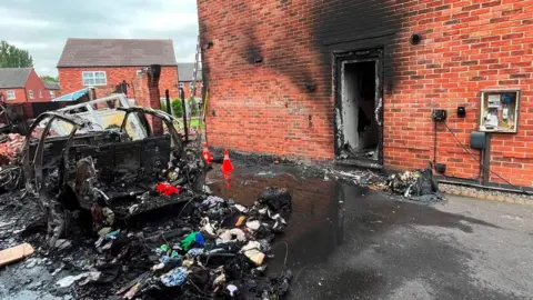 Leicestershire Fire and Rescue Service Damage caused by a fire