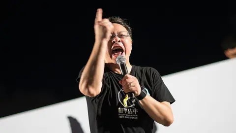 Getty Images Benny Tai at the rally 