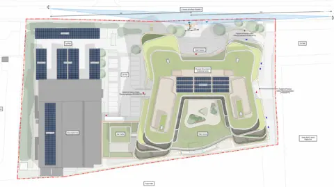 Strive An architect's depiction of an aerial view of the new Strive hotel.