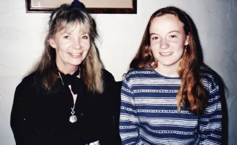 Penny Wincer and her mother in 1993