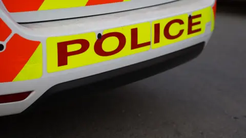 Stock image of police car