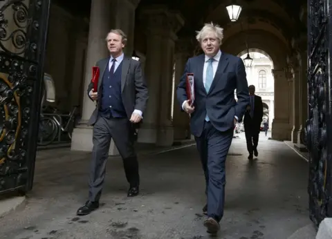 PA Media Boris Johnson and Alister Jack