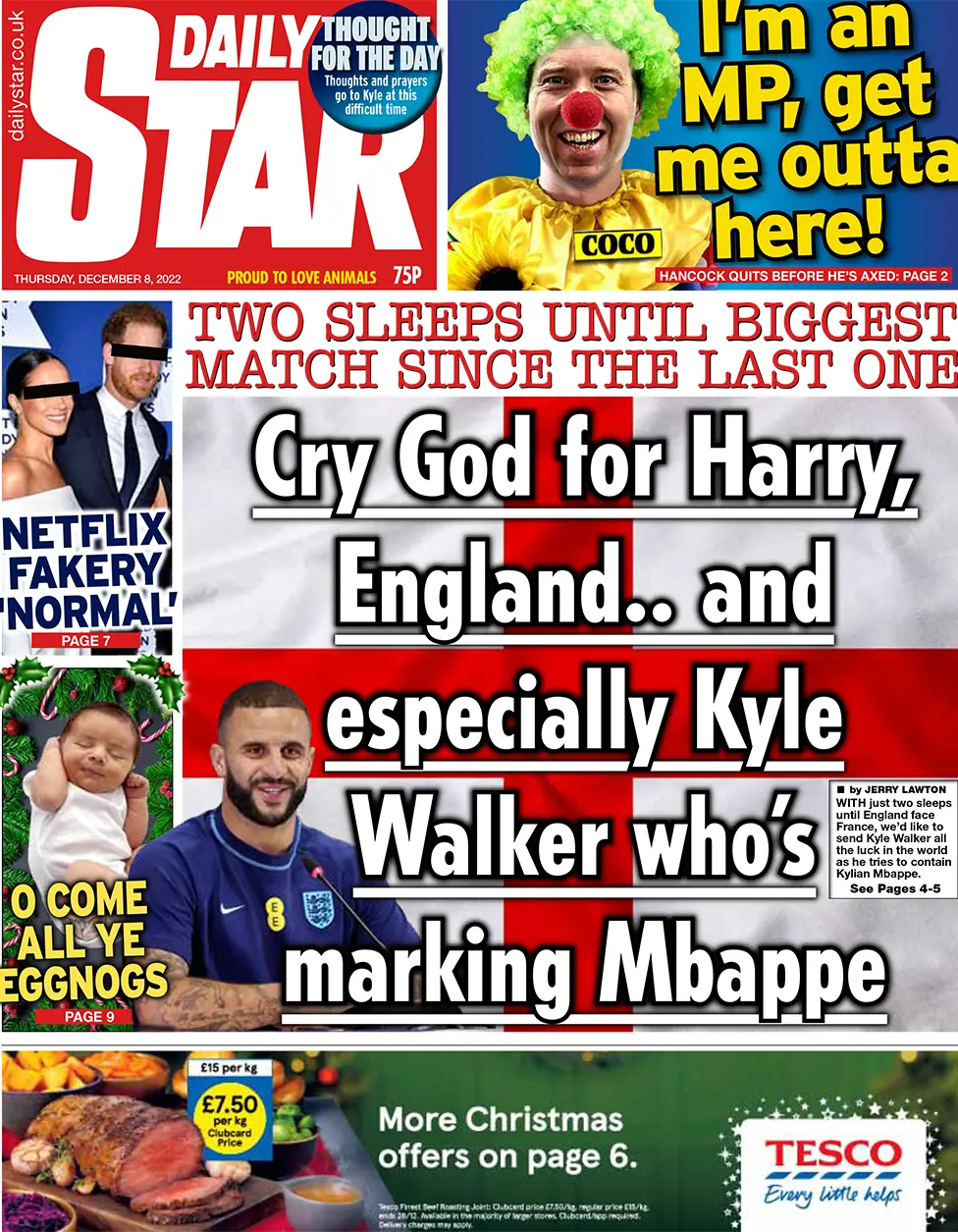 Daily Star front page