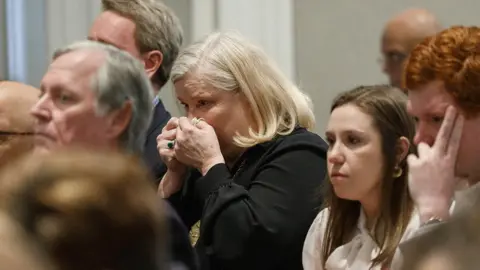 Grace Beahm Alford/The Post and Courier/Pool Spectators in the Alex Murdaugh trial