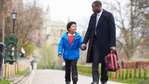 Getty Images Father and son
