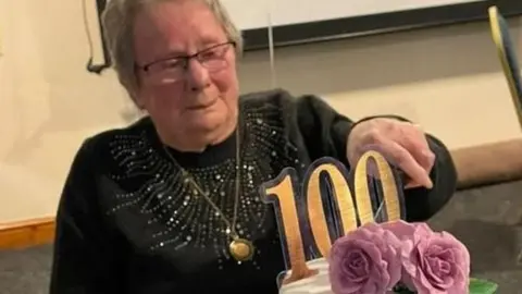 Lily Gibbs at her 100th birthday celebrations