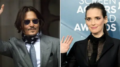 PA Media/Getty Images Johnny Depp and Winona Ryder