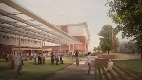 York Racecourse Artist's impression of the racecourse plans
