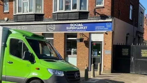 Liam Grimes The front of the social supermarket 