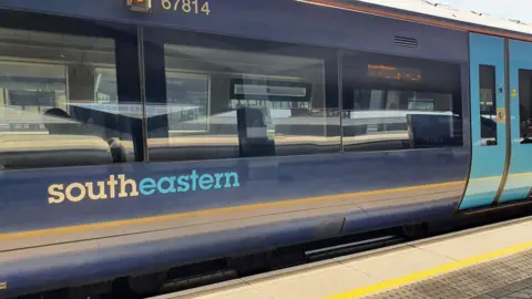 BBC Southeastern train at London Bridge