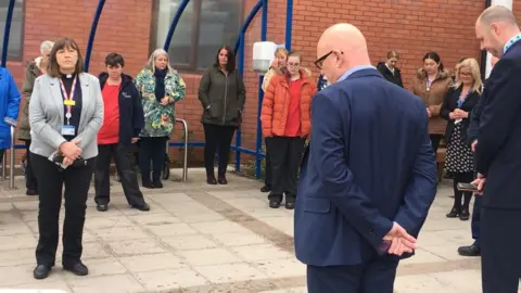 Queen's Hospital Burton minute's silence