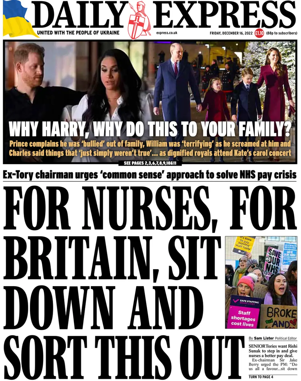 Daily Express front page