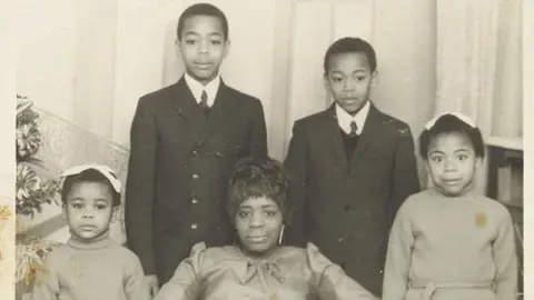 Family Eunice McGhie-Belgrave with her children