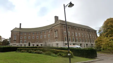 Google Somerset Council headquarters in Taunton shown from the outside