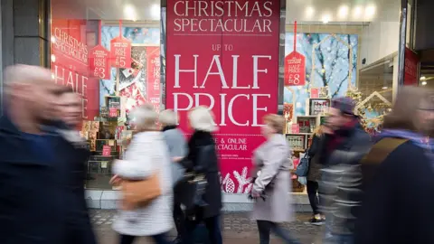 Getty Images Christmas shoppers