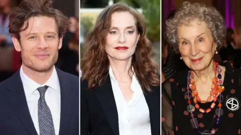 Getty Images James Norton, Isabelle Huppert, and Margaret Atwood