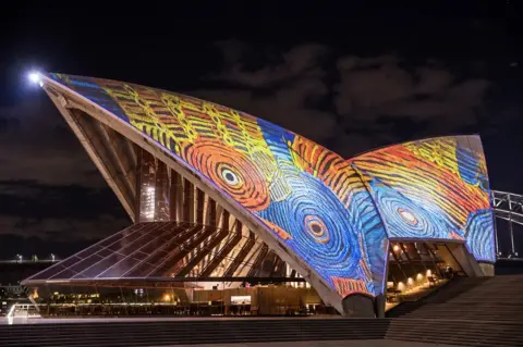 Daniel Boud How the animation will look on the Sydney Opera House