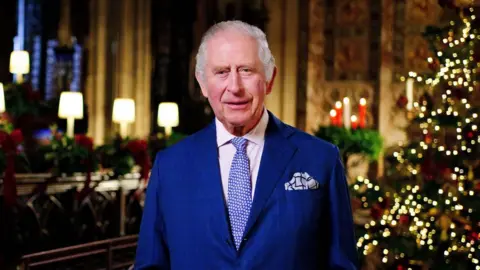 PA Media King Charles delivers his first Christmas message