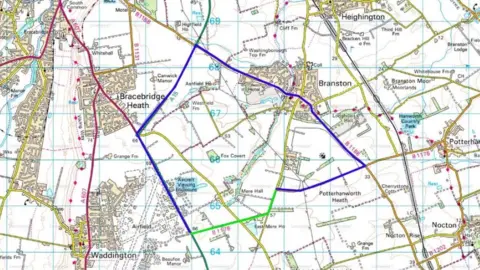 Licolnshire County Council Map of roadworks