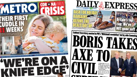 Metro and Daily Express 29 June