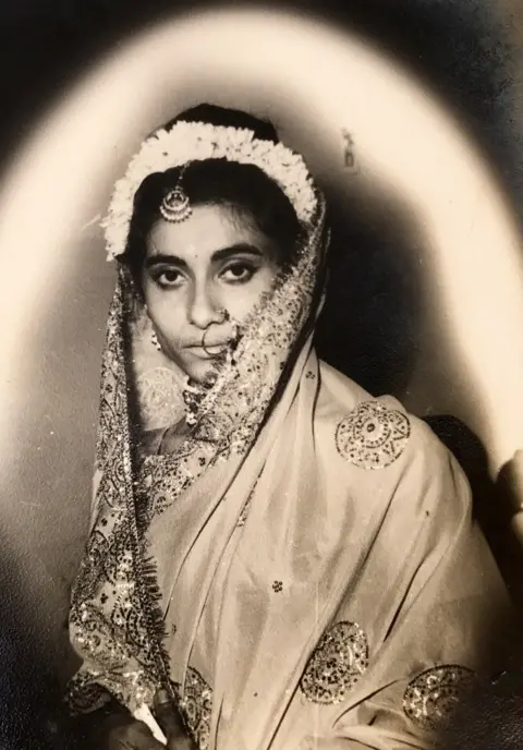 Meena Vohra At her wedding