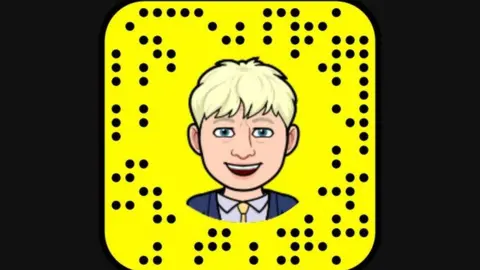 Boris Johnson/Twitter A Snap code of Boris Johnson