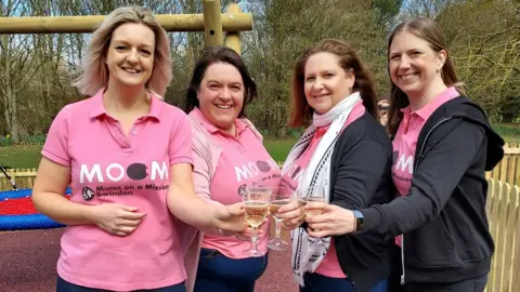 Mums on a Mission Mums on a Mission celebrating the opening of the play park