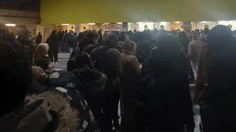 Olena Rybalochka People from the Ukraine in a packed railway station