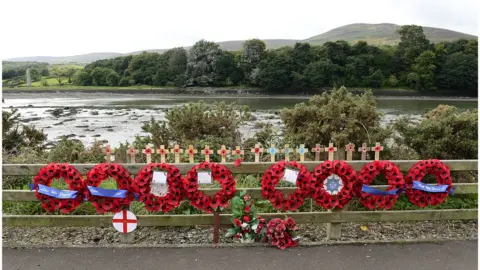 Pacemaker The poppy wreaths at the memorial have now been replaced