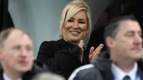 PA Media Michelle O'Neill at Windsor Park