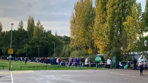 Katy Lewis/BBC Queue for BBC Strictly Come Dancing