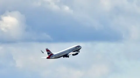 Getty Images Plane flying