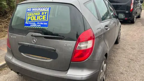 Devon and Cornwall Police Seized car