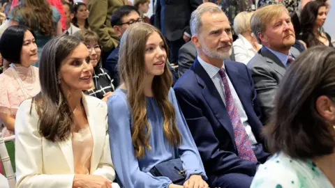 EPA Queen Letizia, Princess Sofia, King Felipe