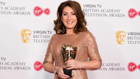 Getty Images Jane with her BAFTA