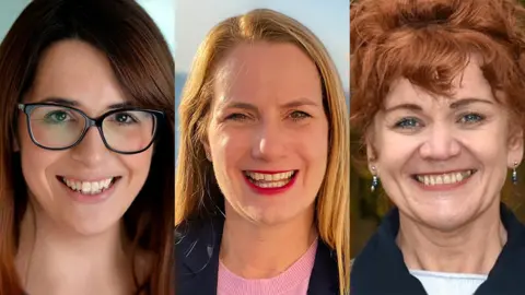 EPA Fay Jones, Virginia Crosbie and Sarah Atherton will represent the Conservatives in Westminster