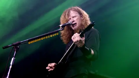 Getty Images Dave Mustaine of Megadeth performing in 2018