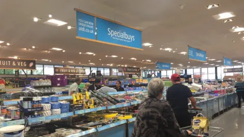 Aldi shoppers