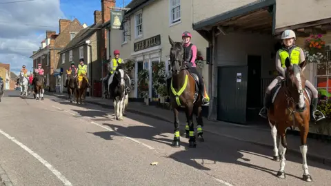 Christian Norton Alison Treadwell and horses in Horndon-on-the-Hill in 2022