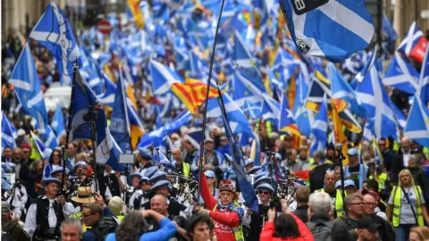 Getty Images All Under One Banner march in Glasgow
