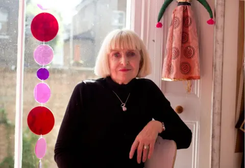 BBC Geraldine Crimmins at her home in London