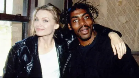 Michelle Pfieffer Michelle Pfieffer and Coolio on the set of the Gangsta's Paradise video